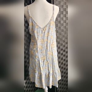 Wildflowers Yellow Floral Chemise on Gray